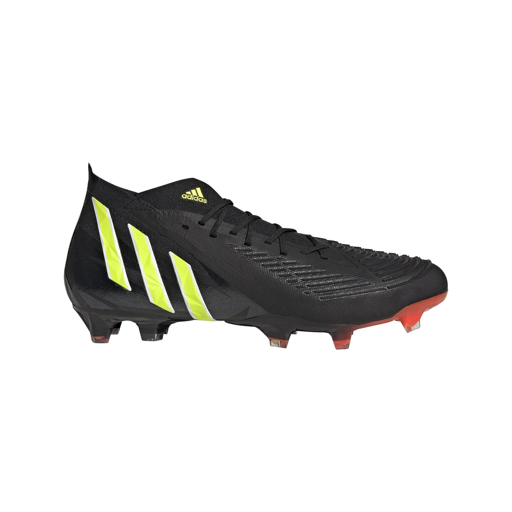 adidas Predator Edge1 FG Firm Ground Boots Black Solar Yellow Solar Red