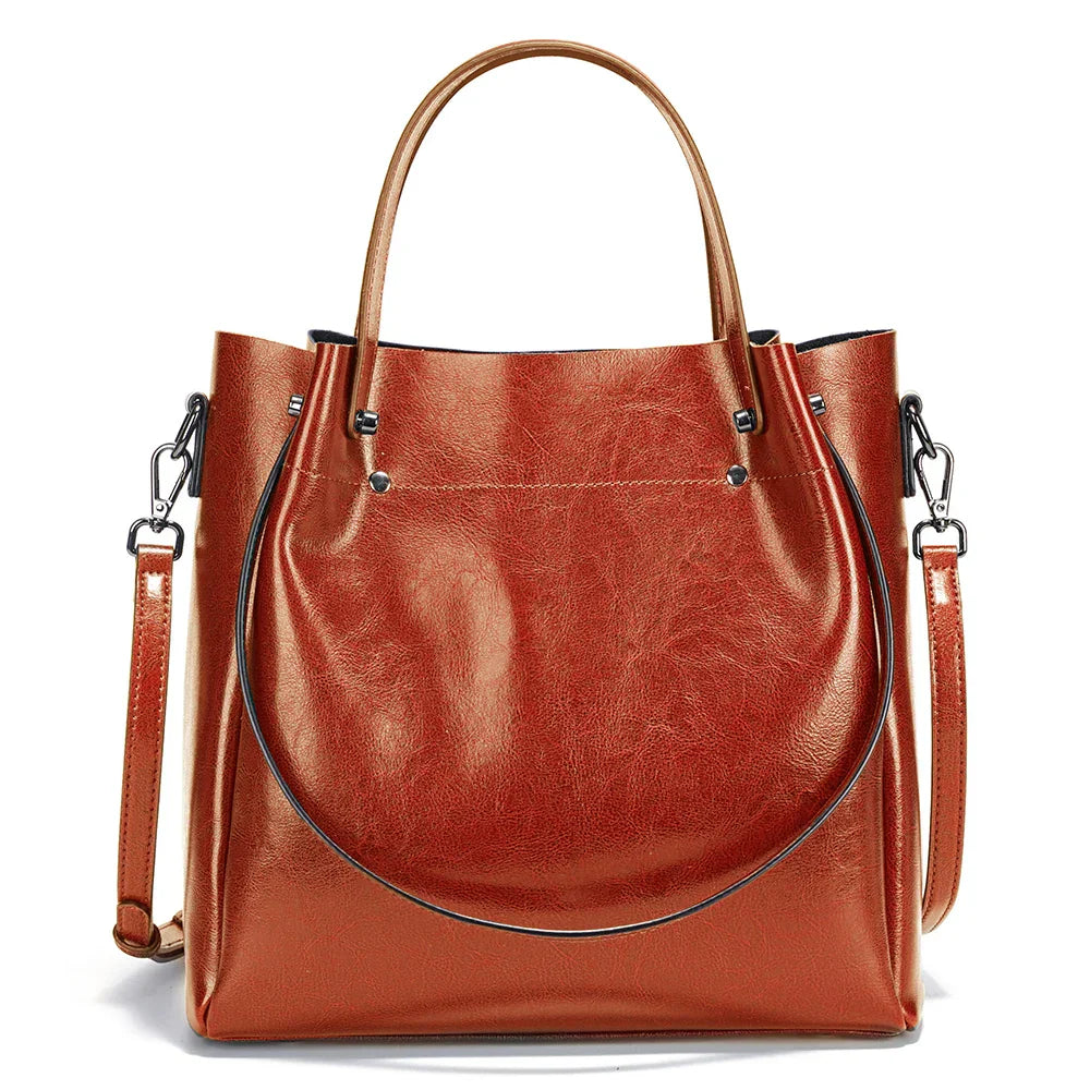 Bolsa Tote de Couro La Spezia