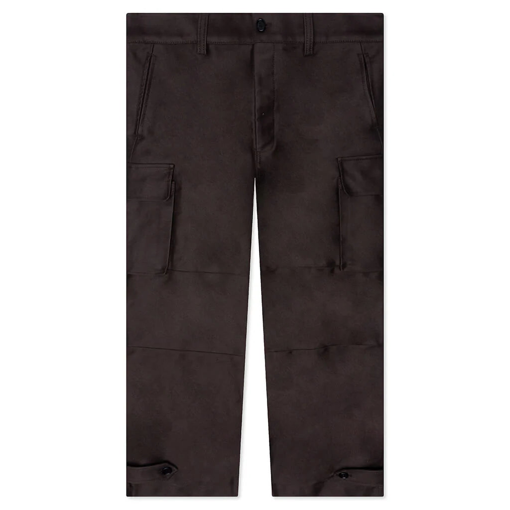 Brown Organic Cotton Cargo Trousers TCY36 Moca