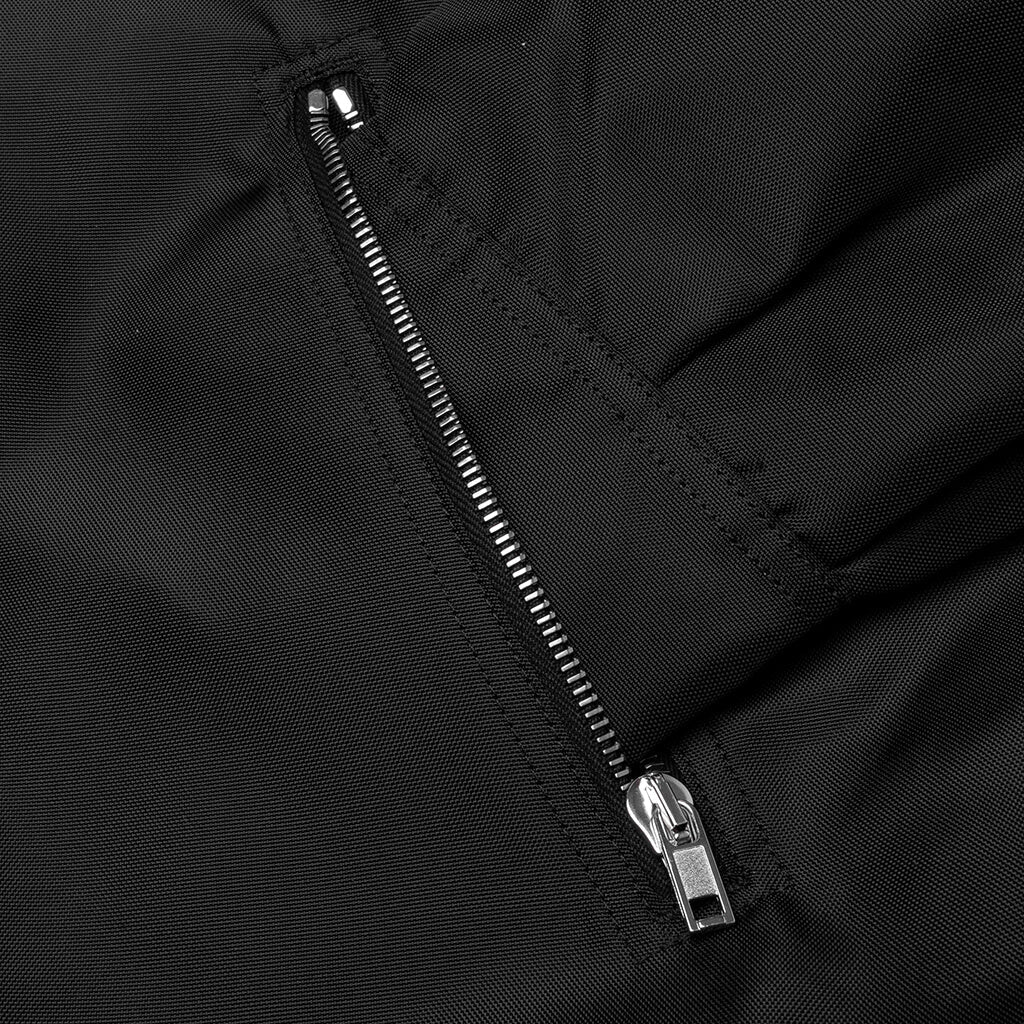 Concealed Zipfront Padded Jacket Black