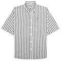 Stripe Button Up Shirt Black White