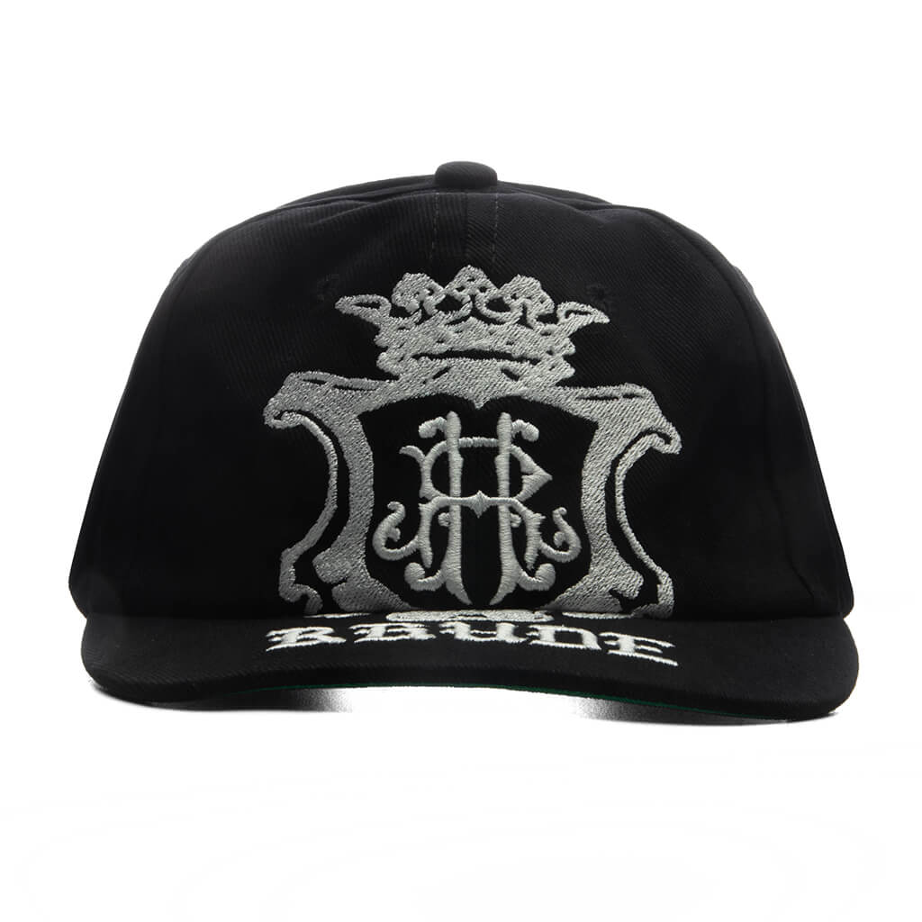 Grand Cru Crest Curved Brim Hat Black White