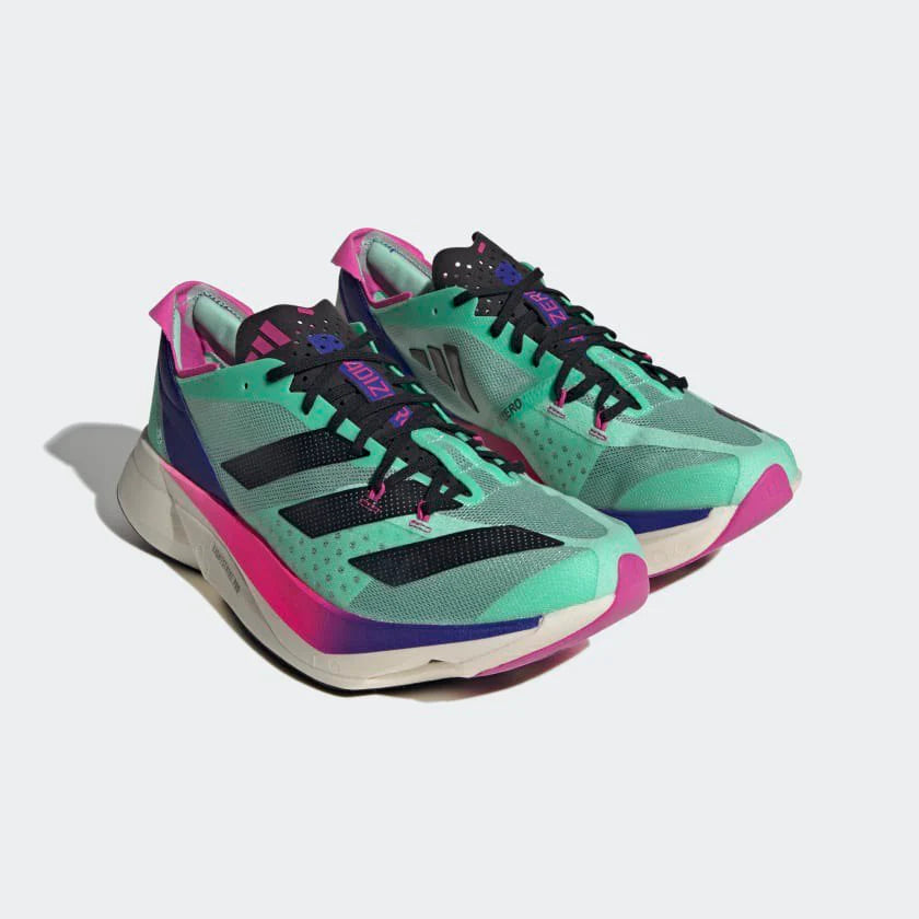 Adidas Adizero Adios Pro 3 Verde Água Preto Rosa