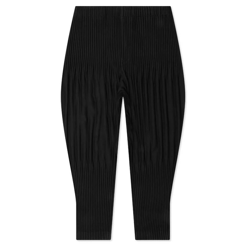 Relaxed Pleat Basics Pants Black