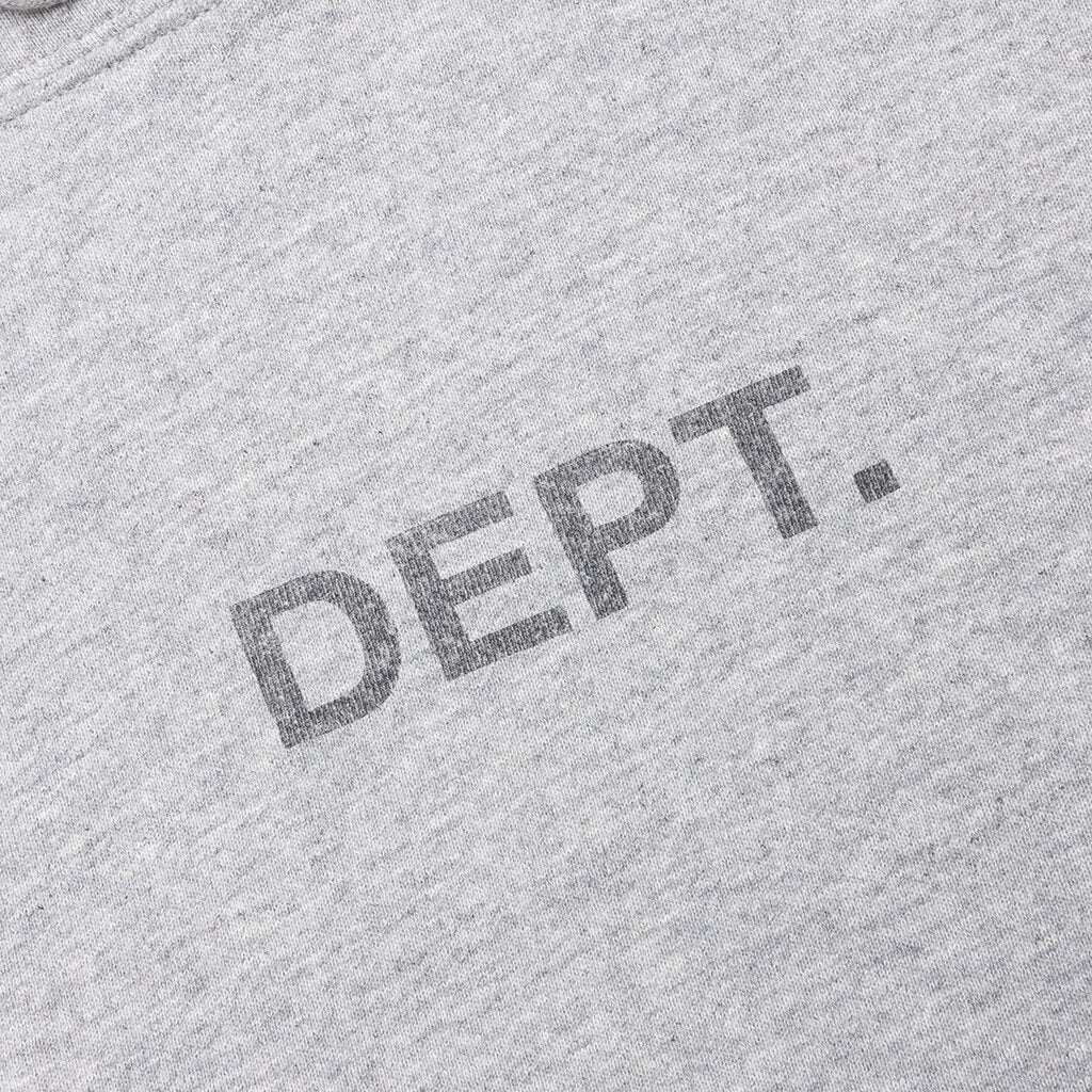 Center Logo Hoodie Heather Grey