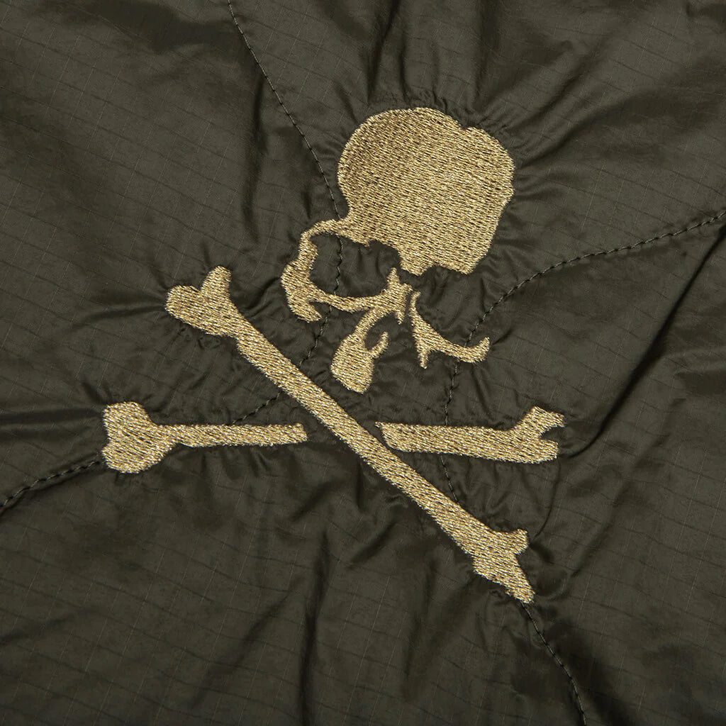 Quilted Nylon Jacket Olive