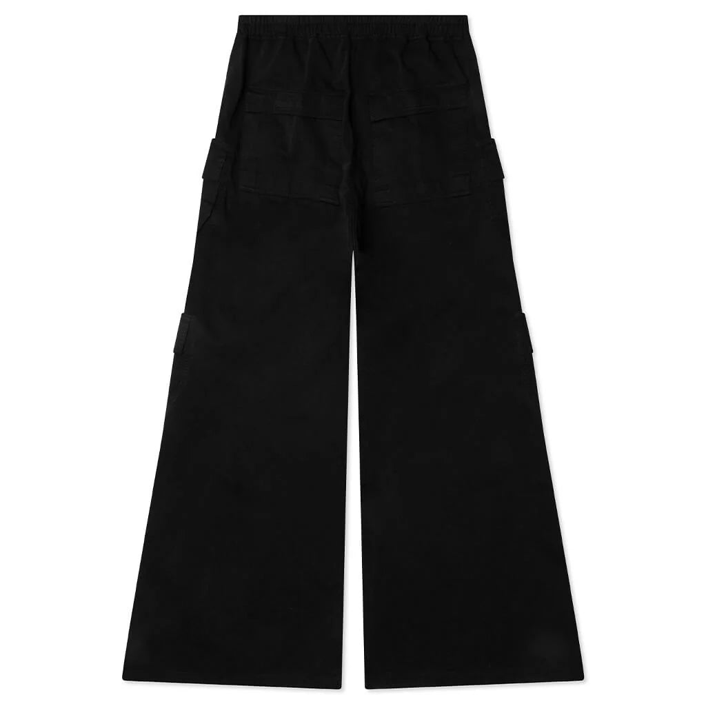 Double Cargo Jumbo Belas Pants Black