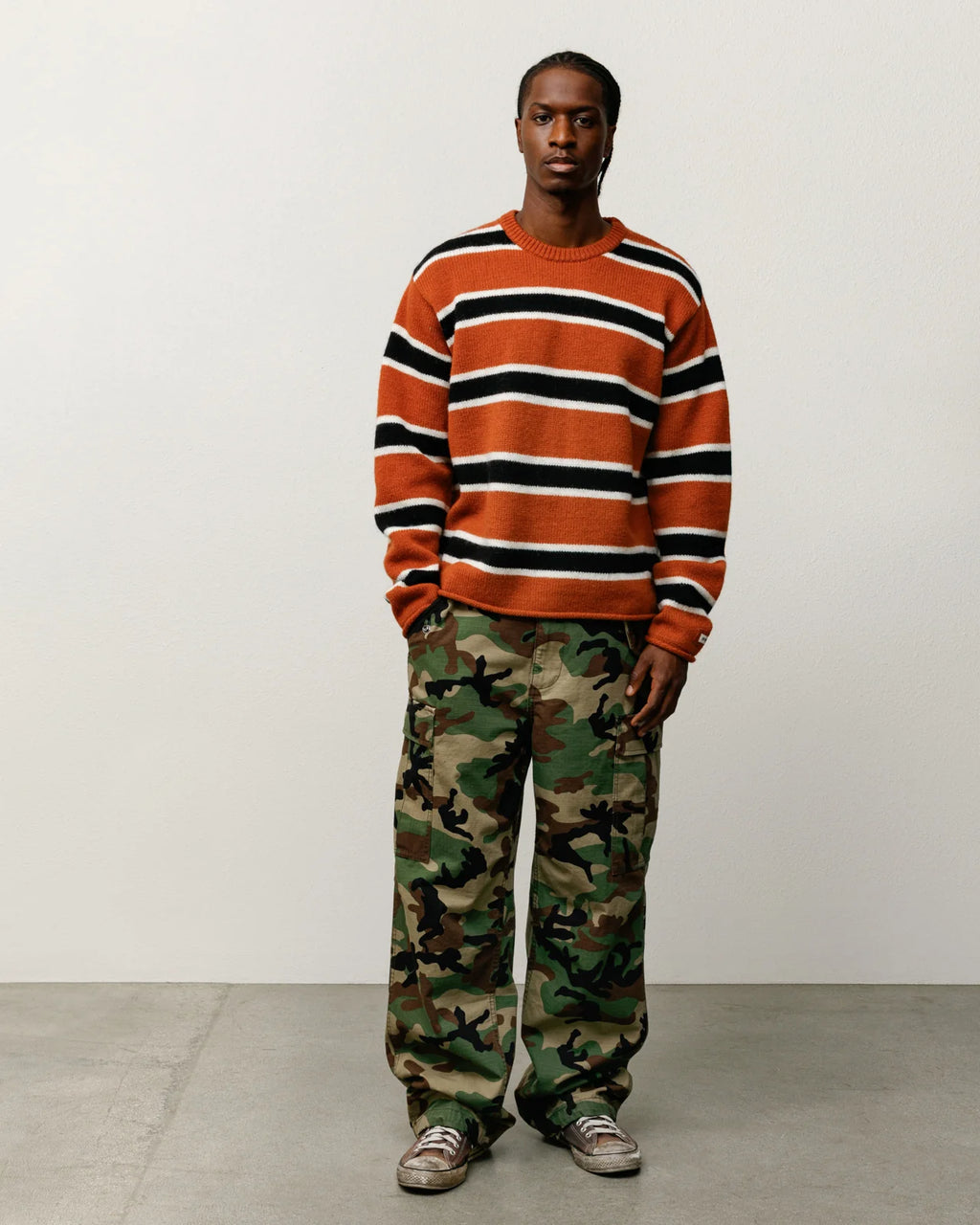 STRIPED WOOL SWEATER