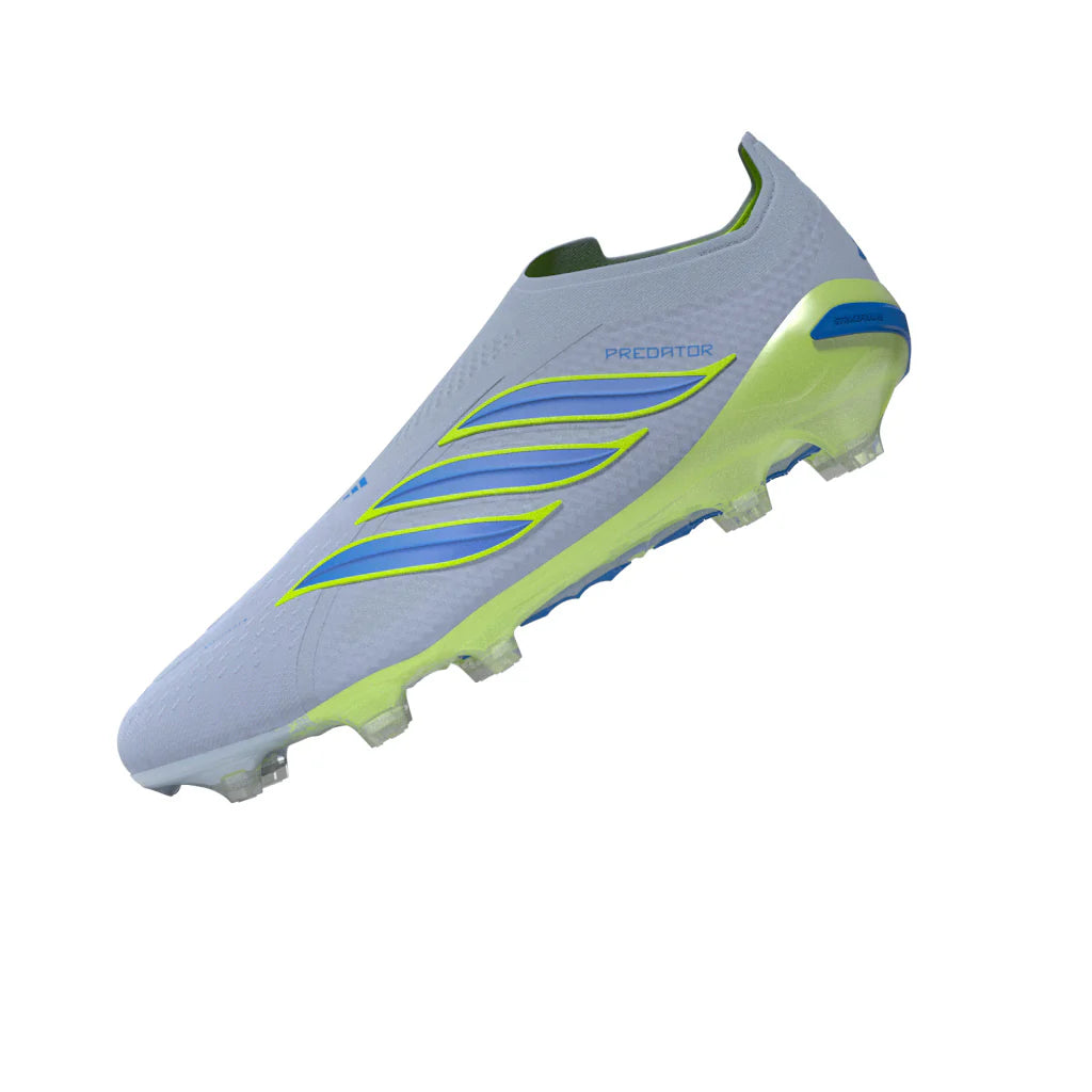 adidas Predator Elite Laceless FG Firm Ground Mens Soccer Cleats Sky Blue Yellow