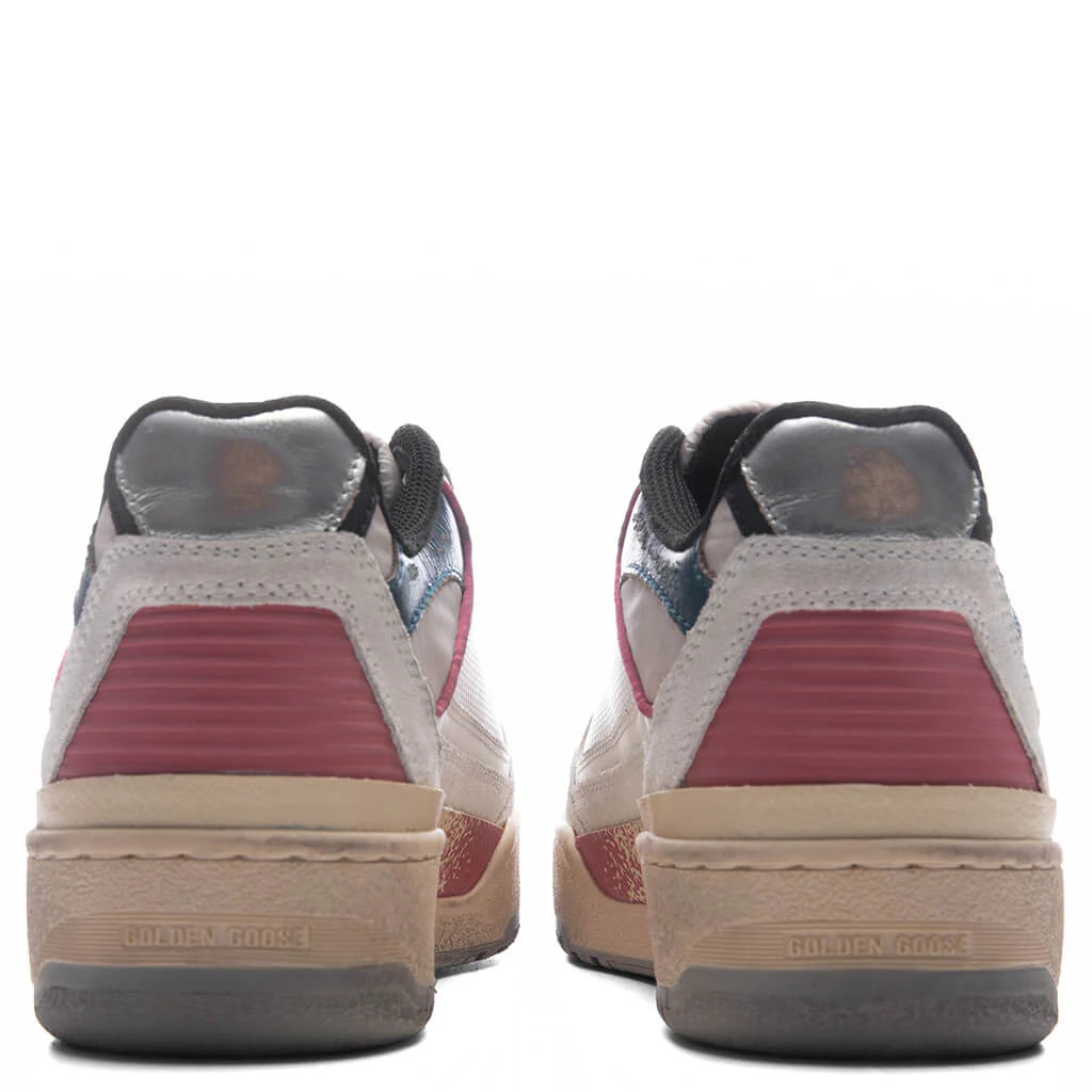 Womens Forty2 White Ottanio Black Mineral Red