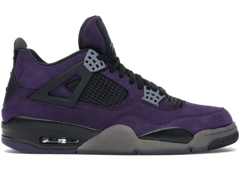 Travis Scott x Air Jordan 4 Retro Purple Suede Black Midsole