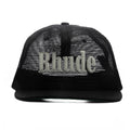 Rhude Logo Mesh Hat Black White