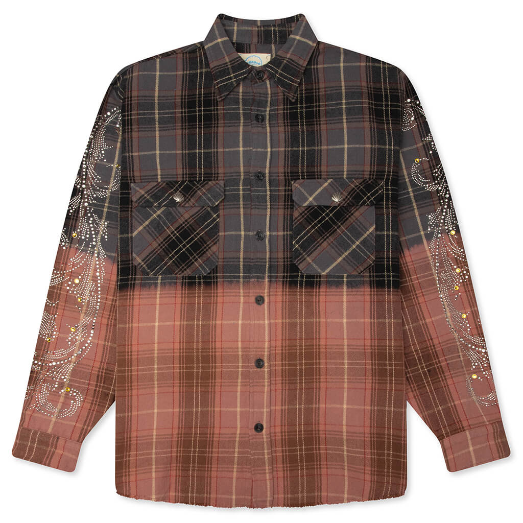 Crystal Flannel Shirt Black