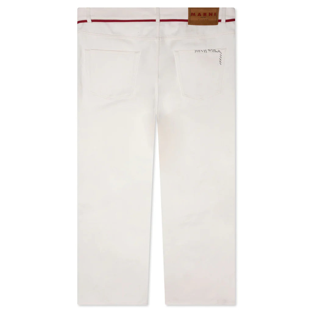 Drawstring Trousers Lily White