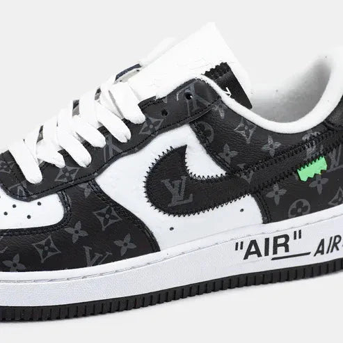 Louis Vuitton x Nike Air Force 1 Low Virgil Abloh Black White Monogram