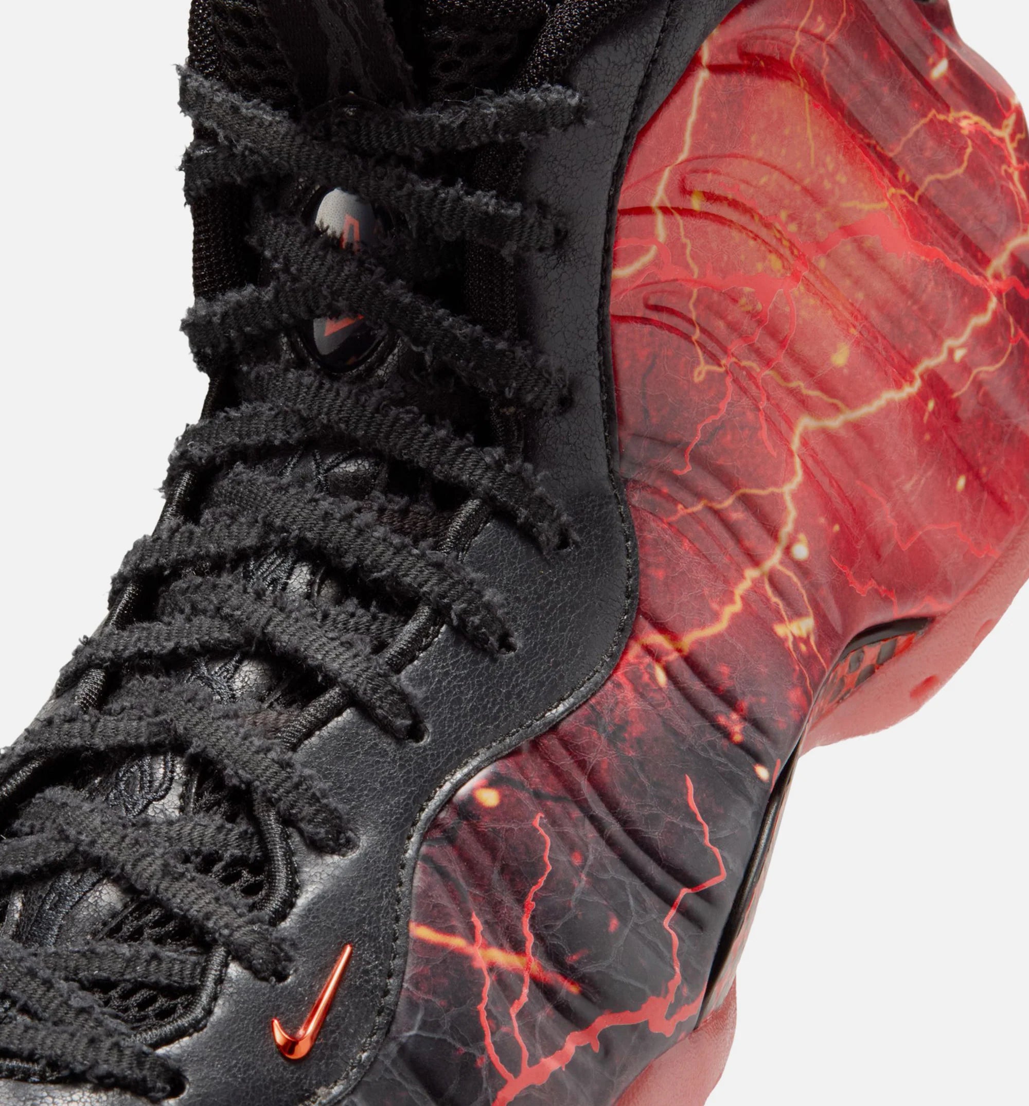 Air Foamposite One x Stranger Things Vecna Mens Lifestyle Shoe Black Bright Crimson Off Noir
