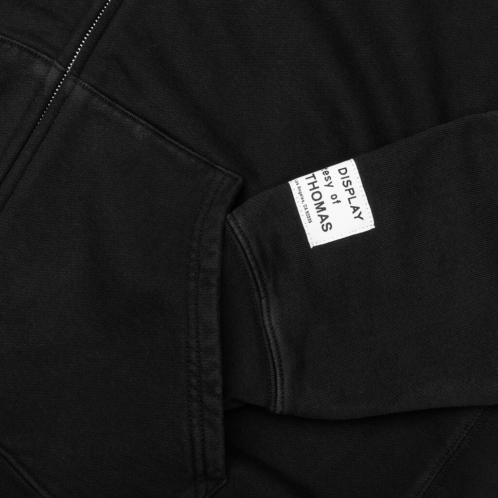 90s Full Zip Black