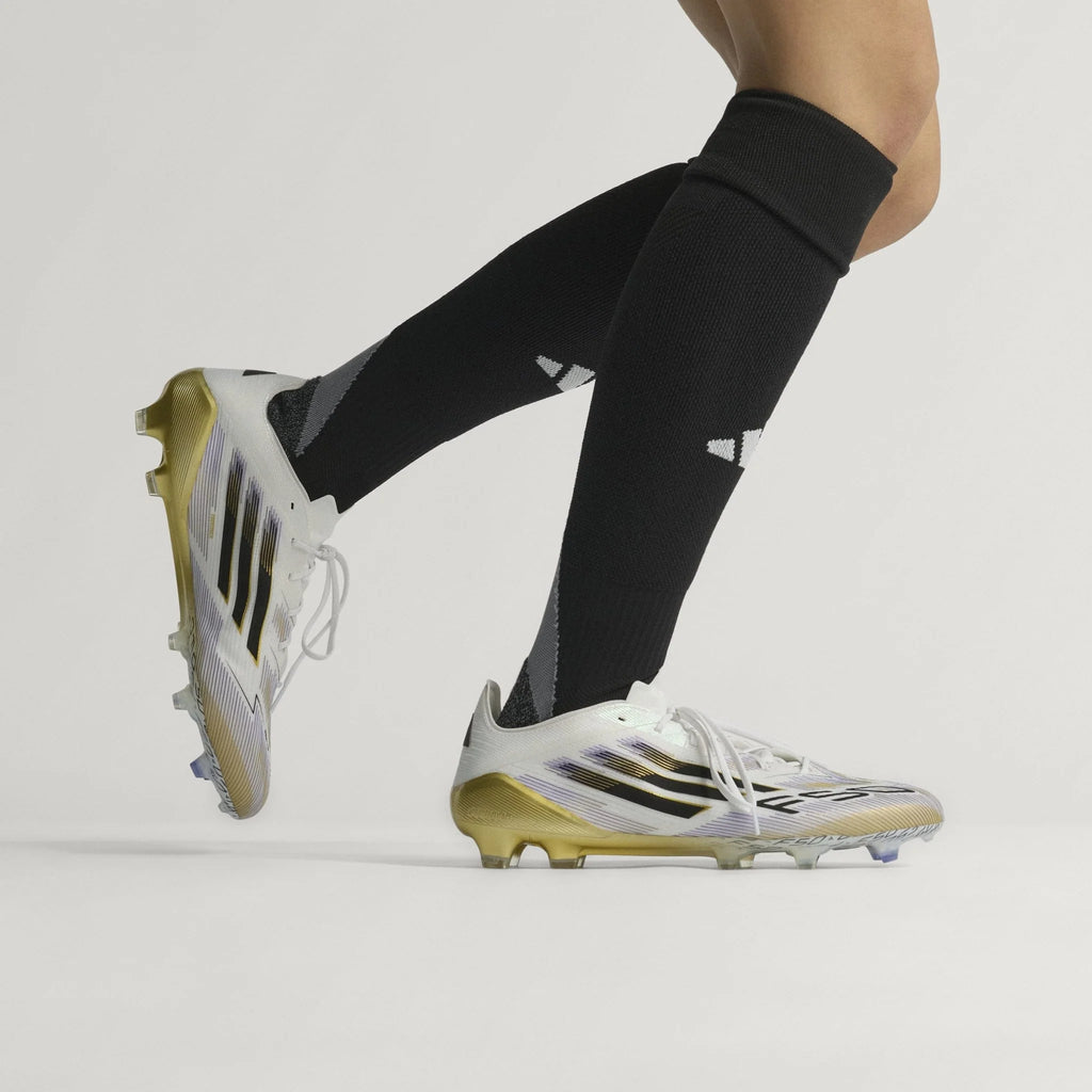 adidas F50 Elite Firm Ground Boots White Black