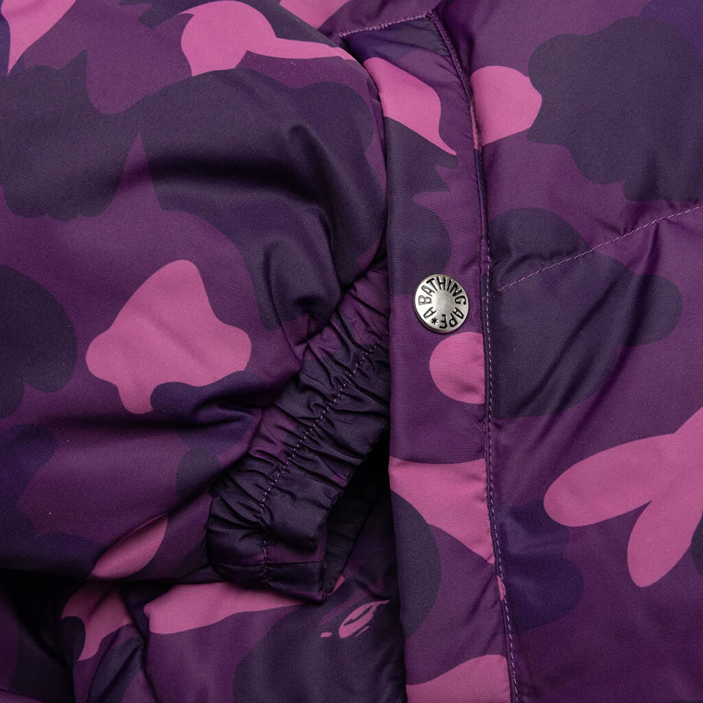 Color Camo Reversible Down Jacket Purple