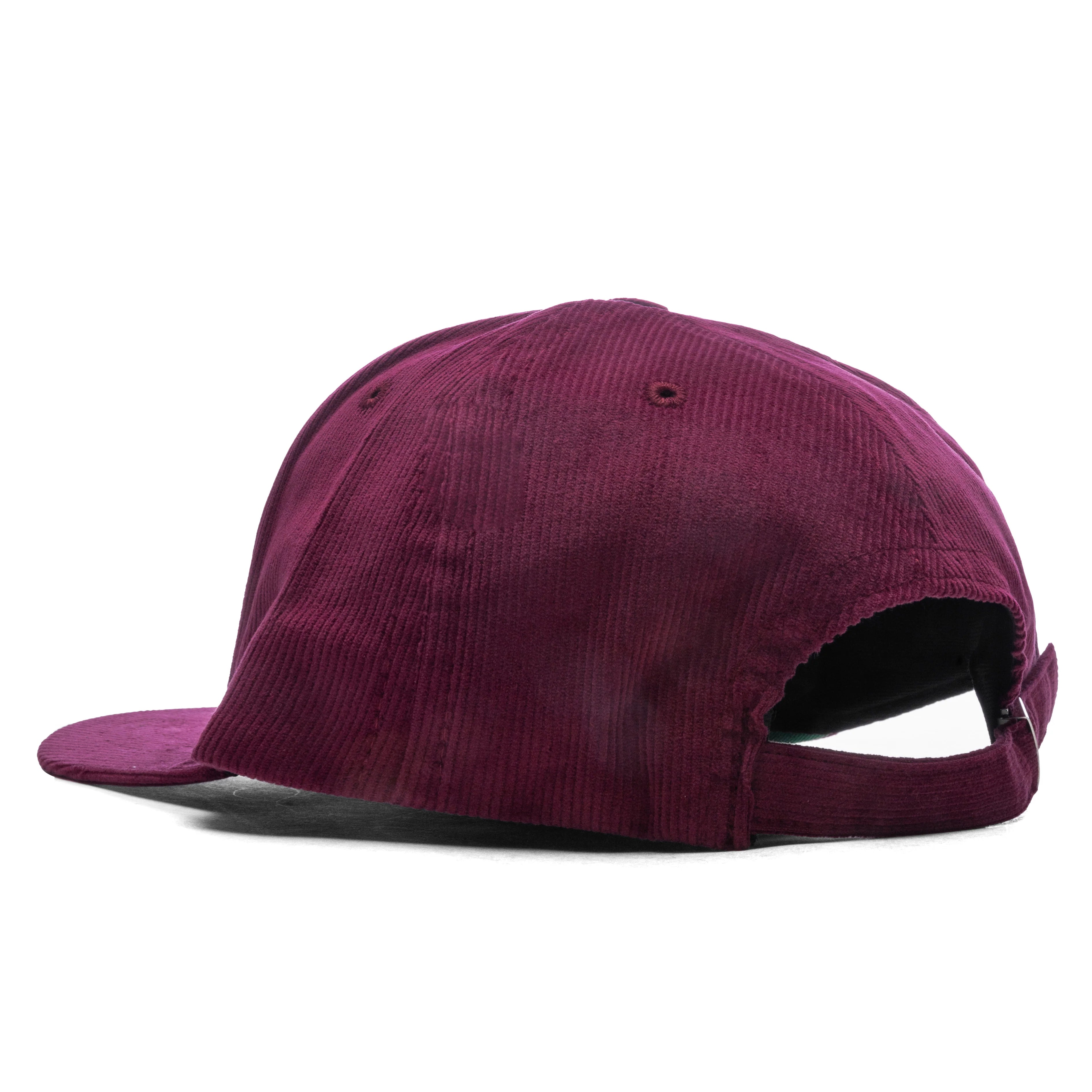 Cheval Corduroy Structure Hat Maroon