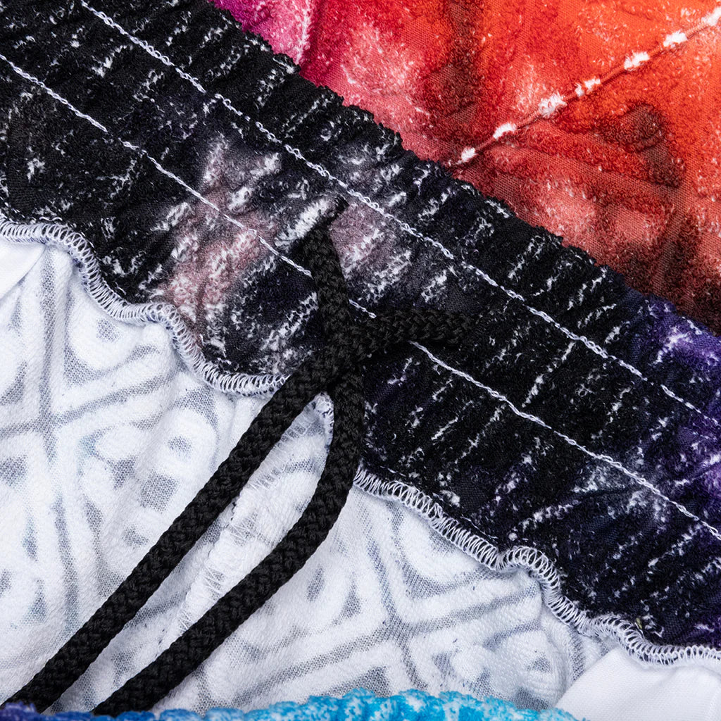 Gradient Towelling Shorts Tie Dye