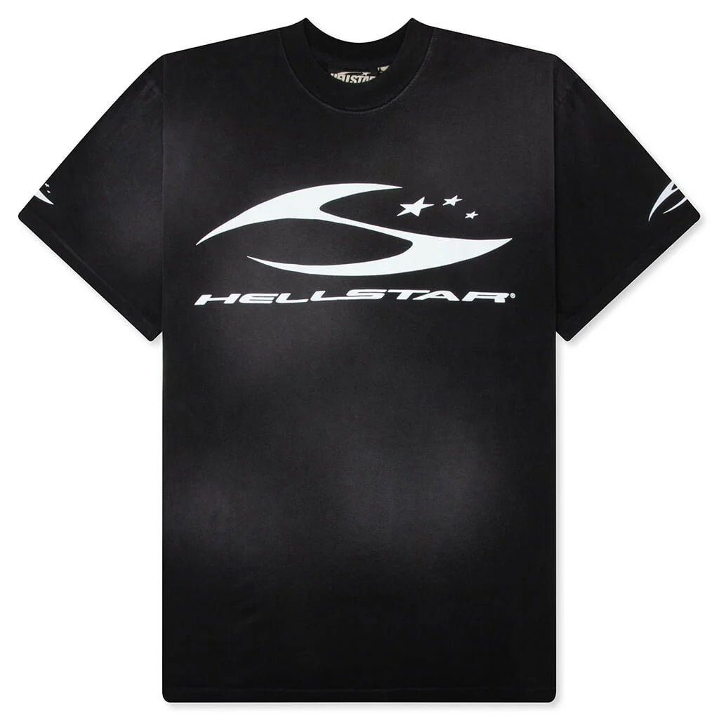 H Cursive Logo T Shirt Black