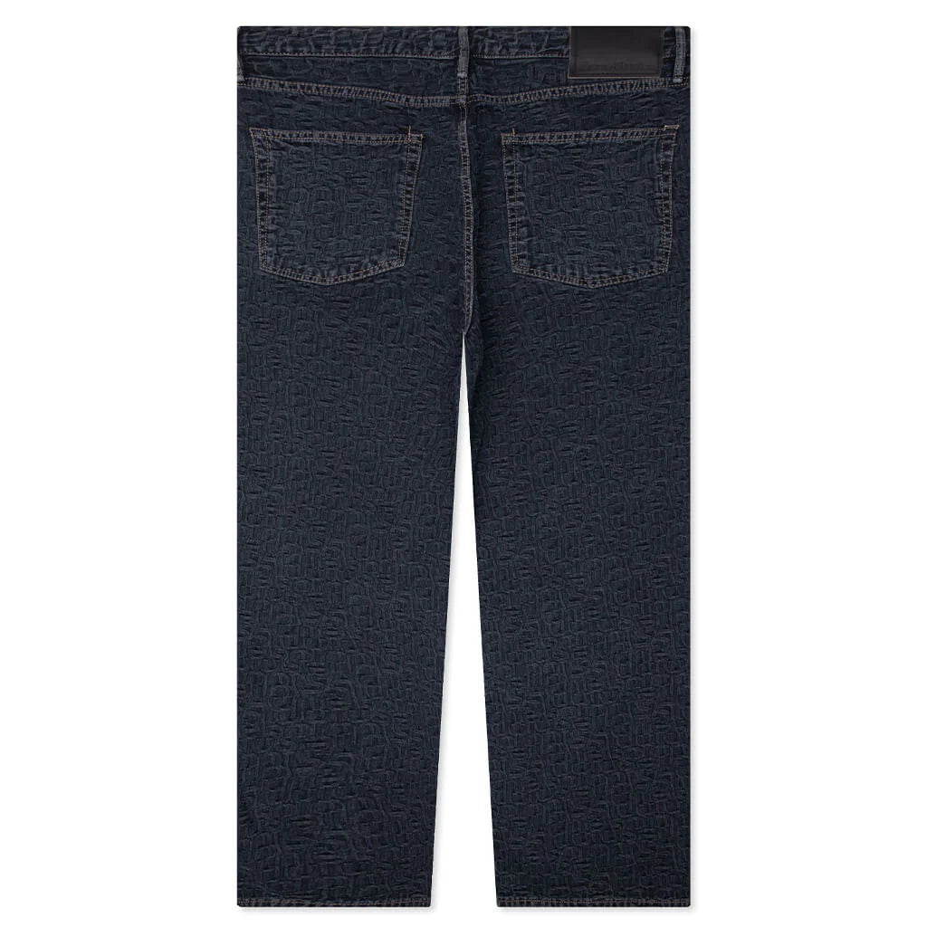 Baggy Fit Jeans 1981M Monogram Blue Black