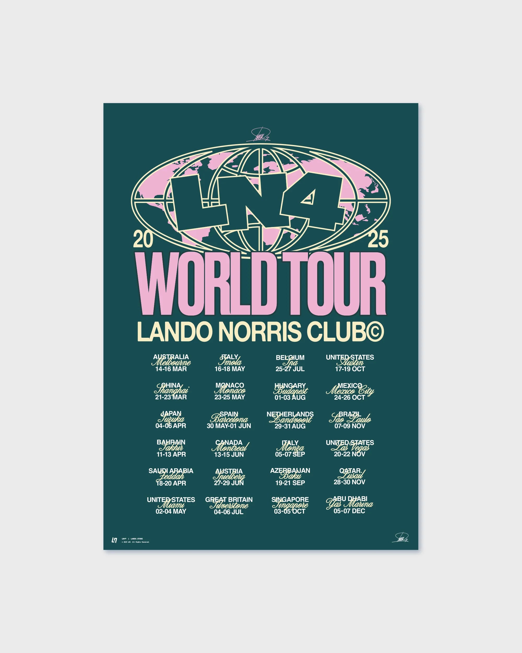 WORLD TOUR POSTER