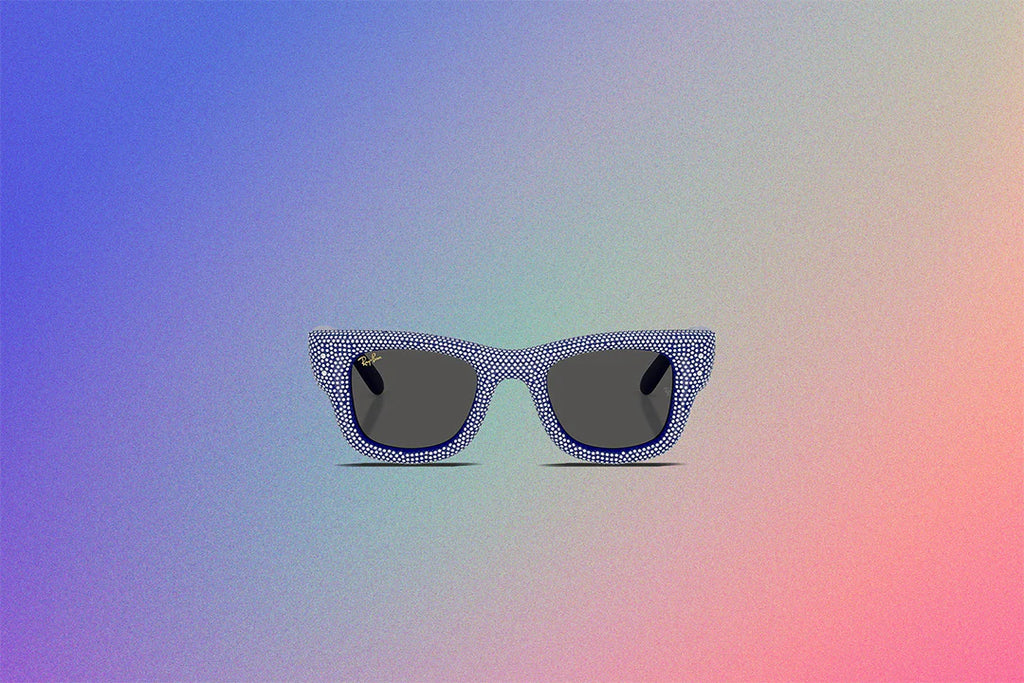 Ray Ban x AAP Rocky Wayfarer Puffer Crystal Pavé Edition Blue Strass Pave