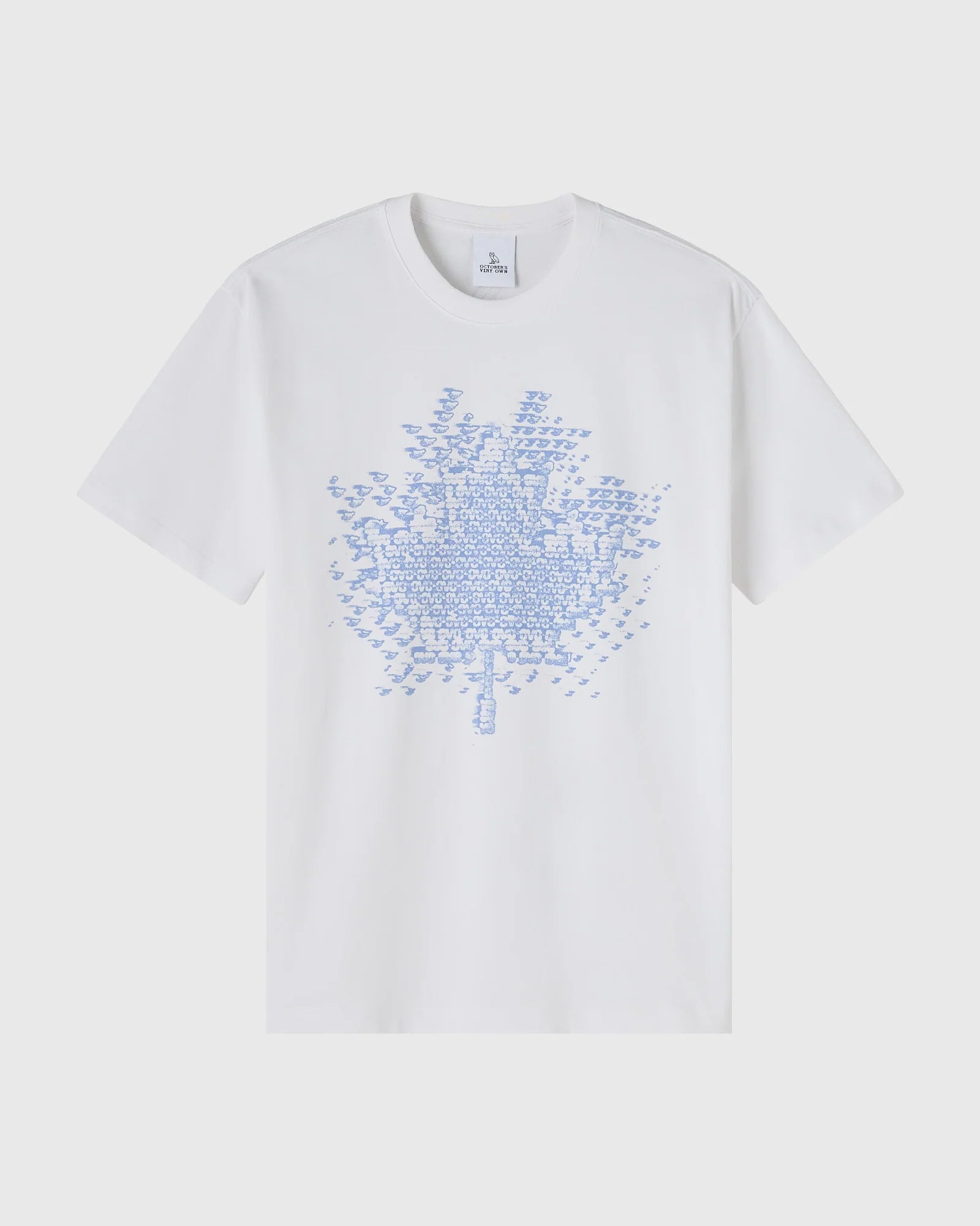Digi Leaf Tee White