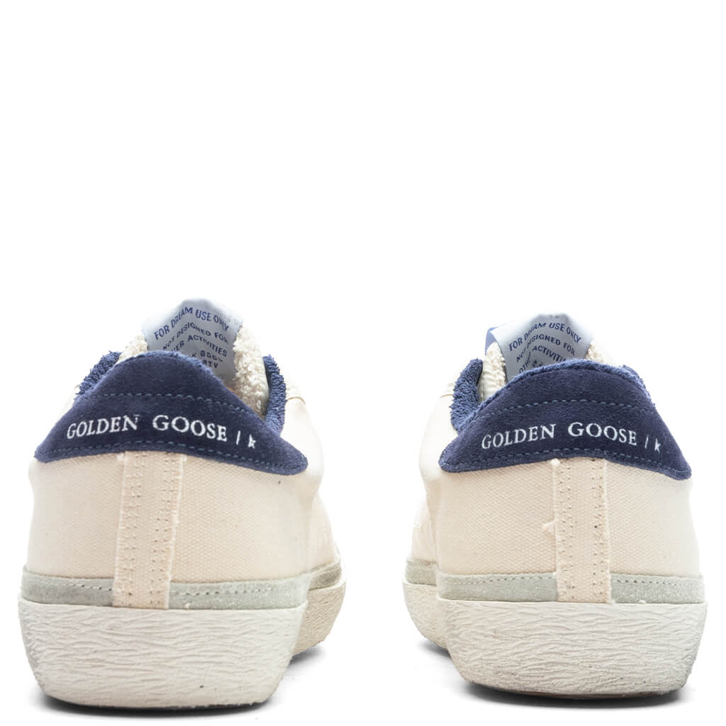Womens Super Star Suede Star Cream Blue