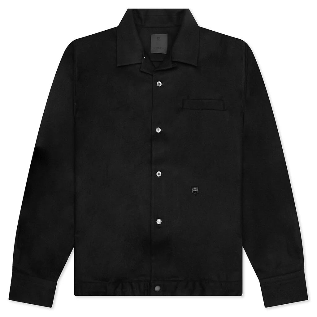 Long Sleeve Overshirt Black