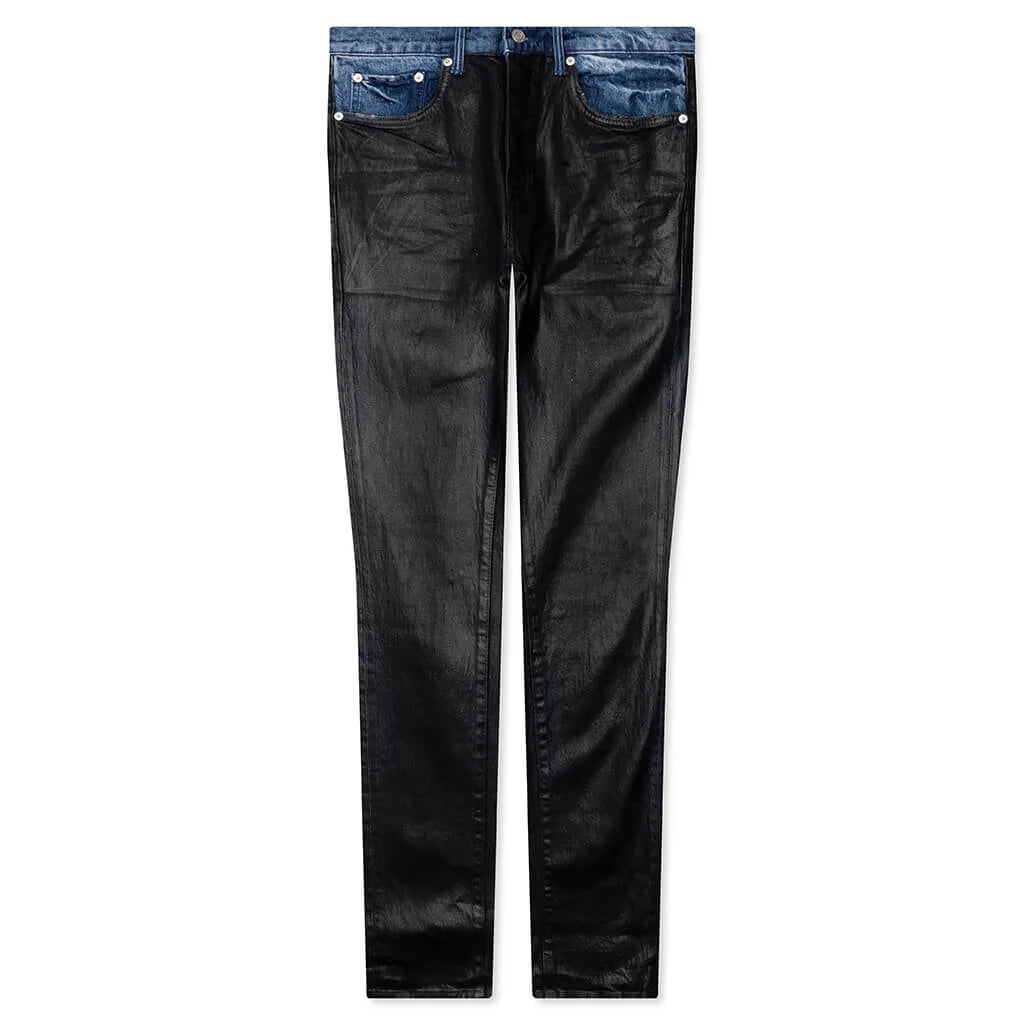 Skinny Coated Indigo Black