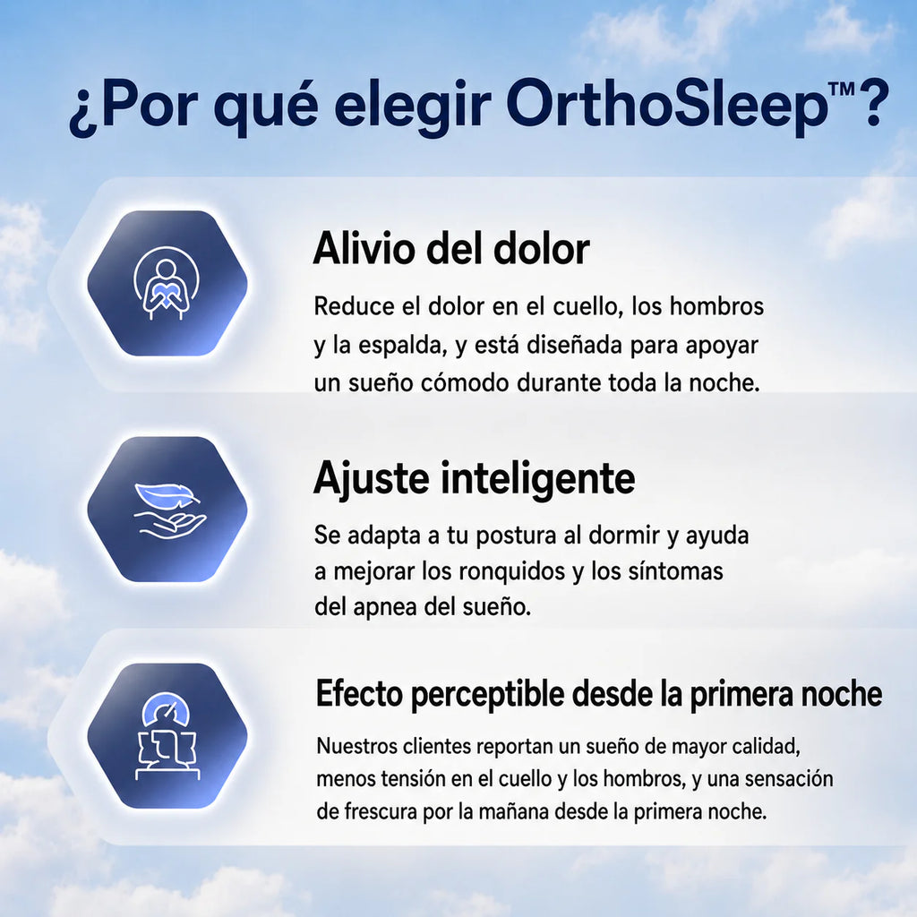 OrthoSleep Almohada de Soporte Cervical