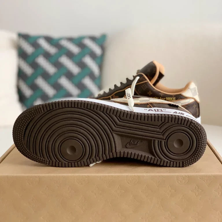 Louis Vuitton x Nike Air Force 1 Low Monogram Brown Damier Azur