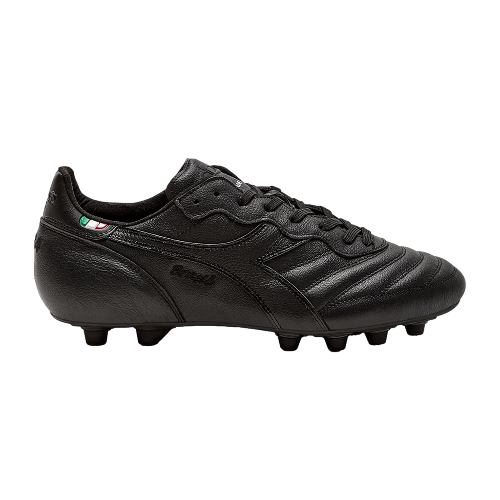 Diadora Brasil Italy OG LT MDU Firm Ground Soccer Cleats Black