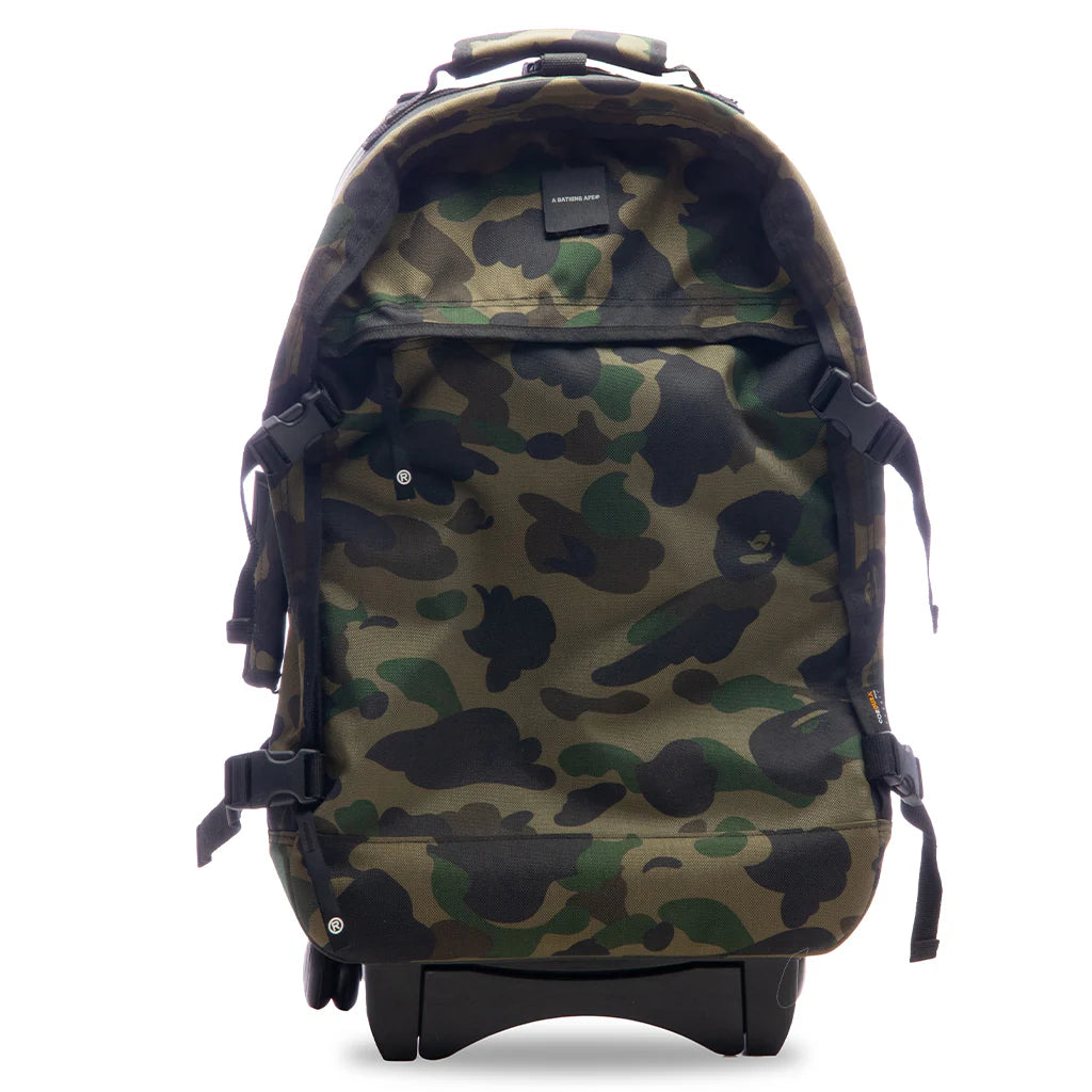 Camo Travel Luggage Green