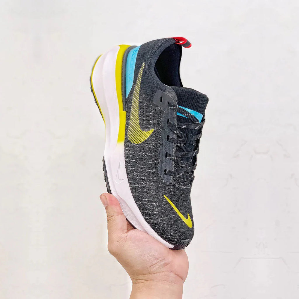 Nike Invincible Run 3 Preto Azul Báltico Amarelo