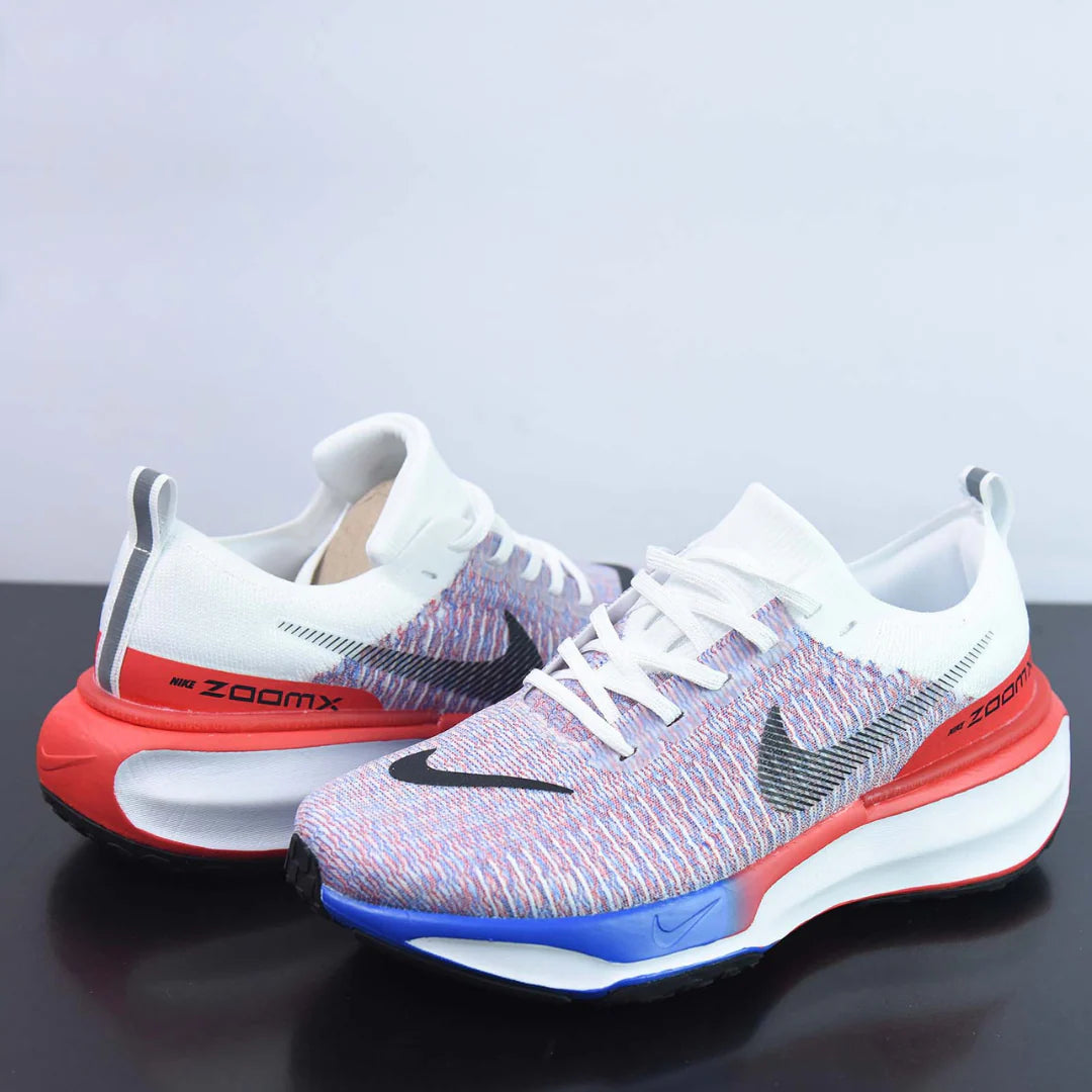 Nike Invincible Run 3 Branco Azul Vermelho