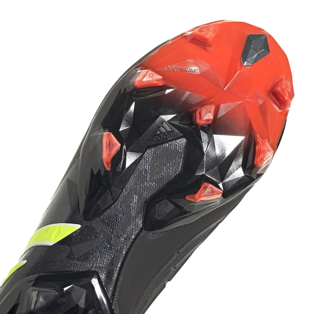 adidas Predator Edge1 FG Firm Ground Boots Black Solar Yellow Solar Red