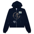 Treatment Center Zip Hooded Sweatshirt Navy