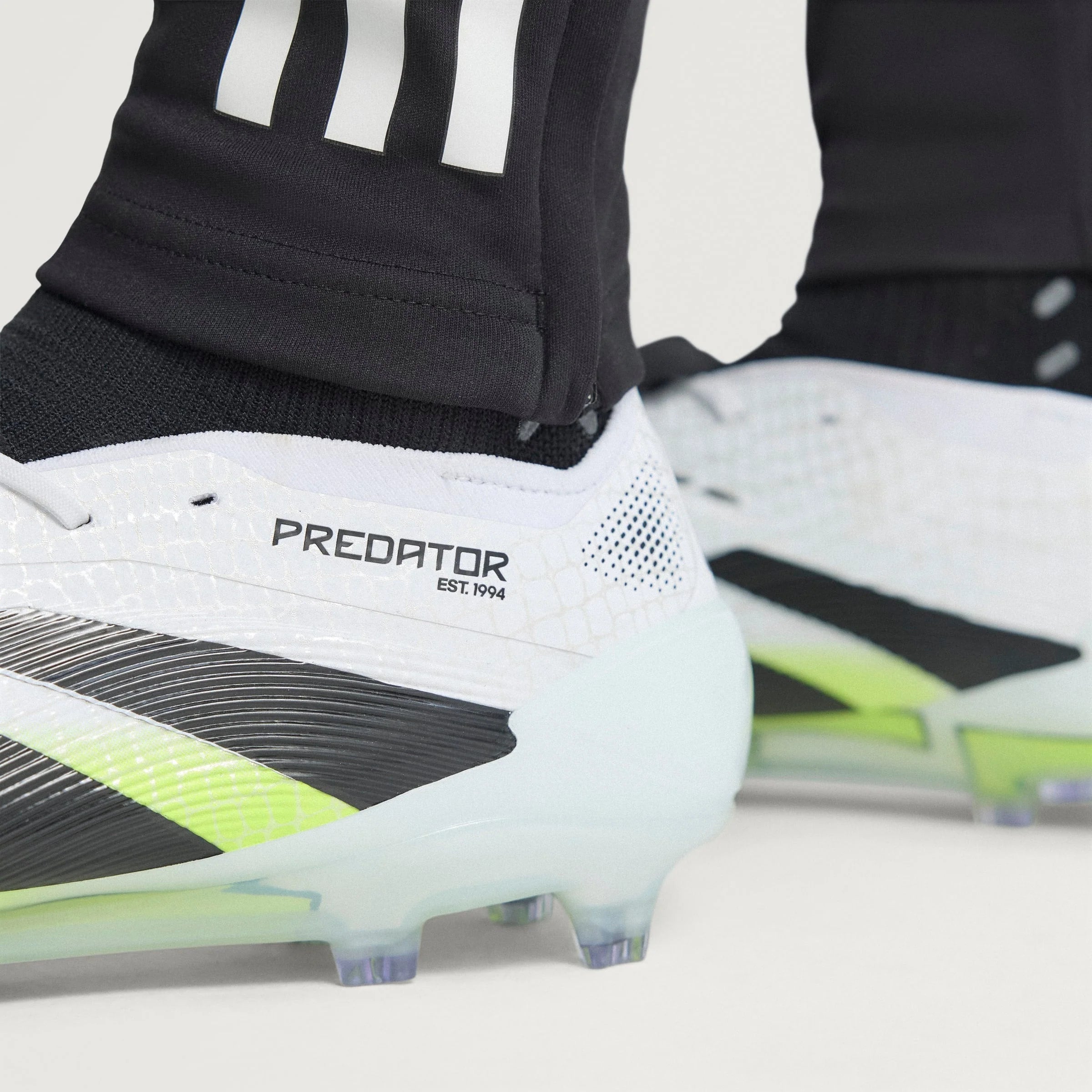 adidas Predator Elite Fold Over Tongue Firm Ground Soccer Cleats Cloud White Black Lucid Lemon