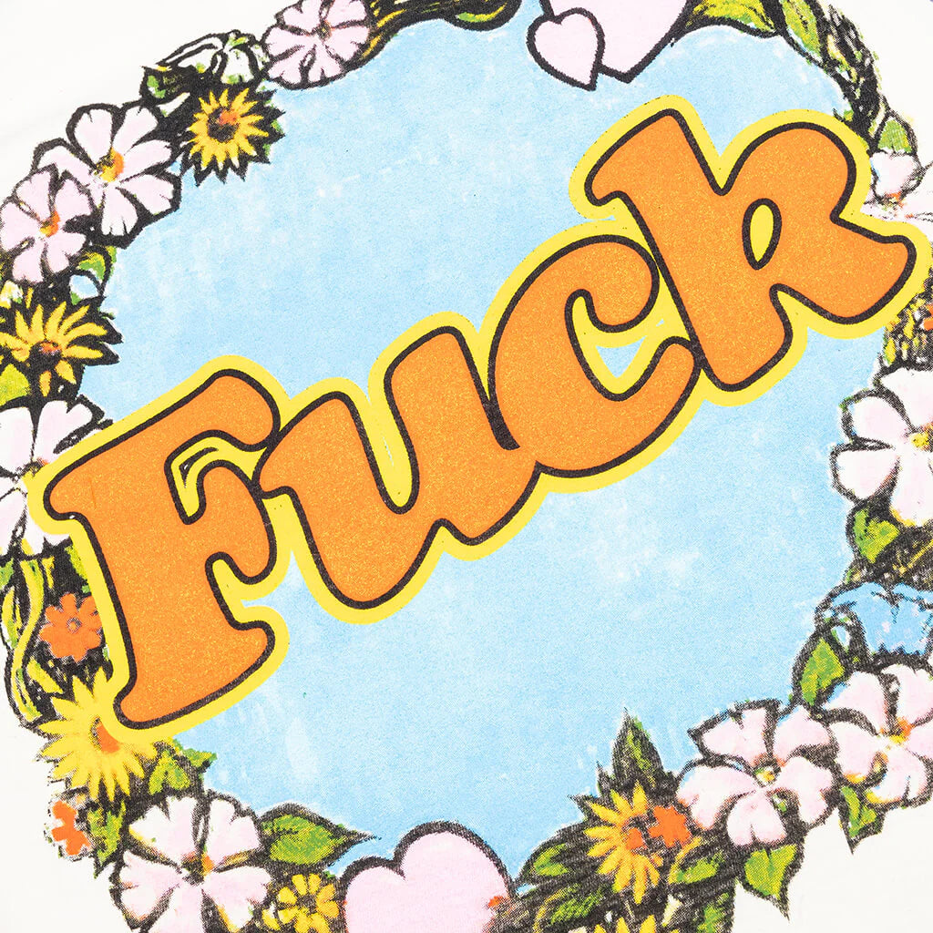 Shit Fuck Raglan Tee Shirt Multi