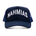 Varsity Nahmias Trucker Hat Azul Canvas