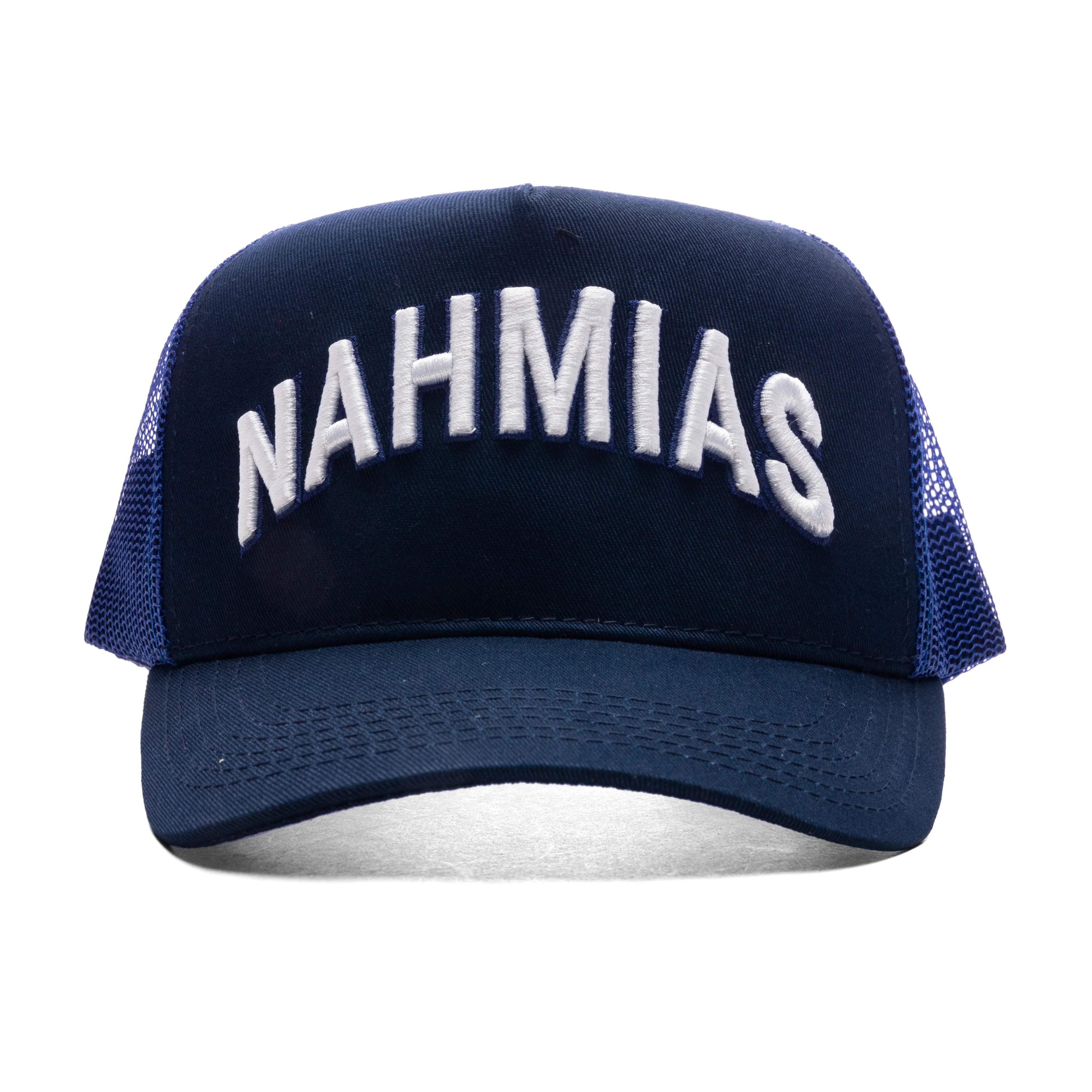 Varsity Nahmias Trucker Hat Azul Canvas
