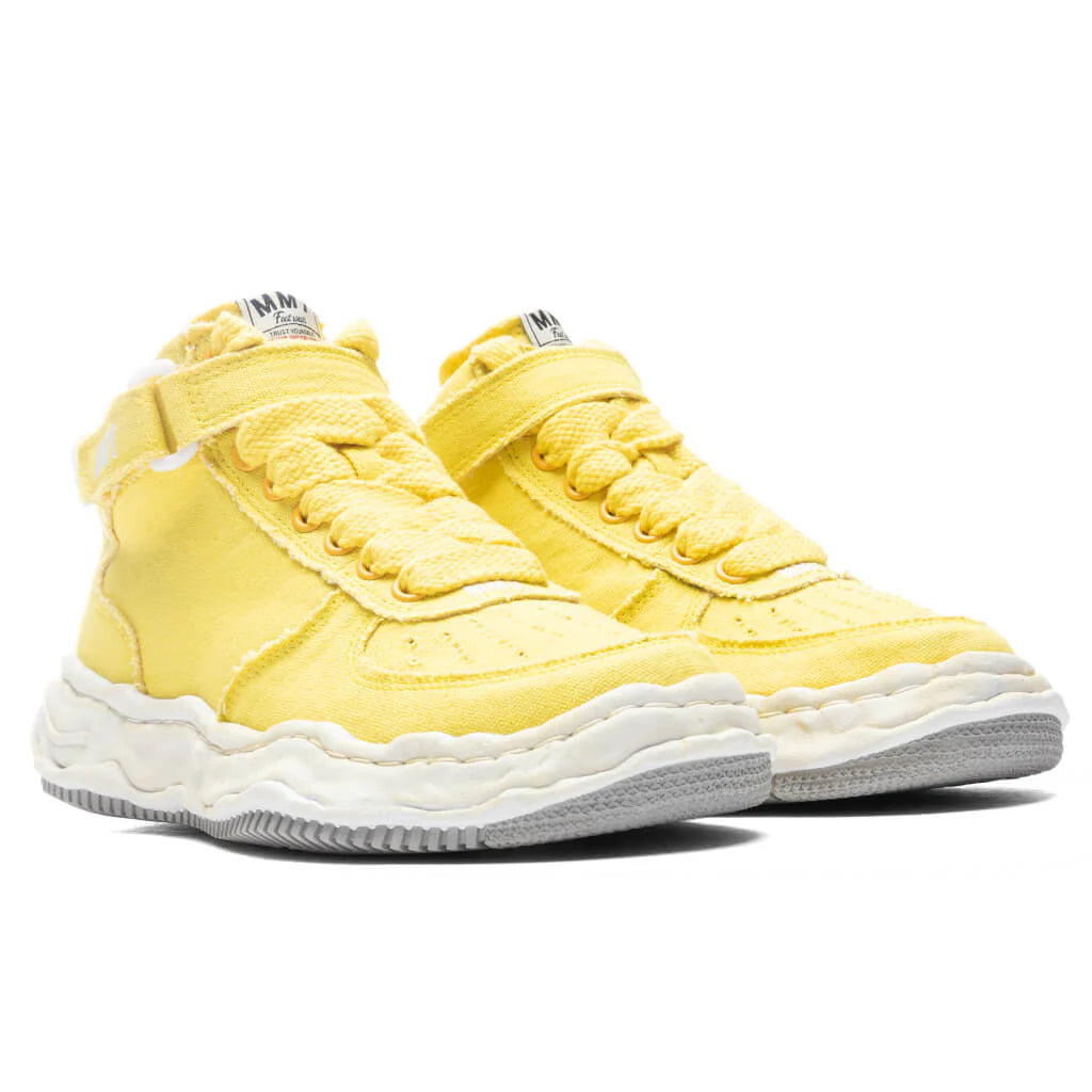 Wayne High OG Sole Washed Canvas Sneaker Yellow