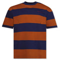Maxi Stripe T Shirt Ocean Tobacco