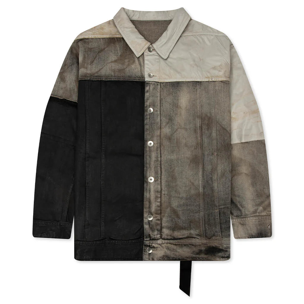 Jumbo Worker Denim Jacket Dust Black Cream