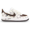 Louis Vuitton x Off White x Nike AF1 Damier Heat Check Custom