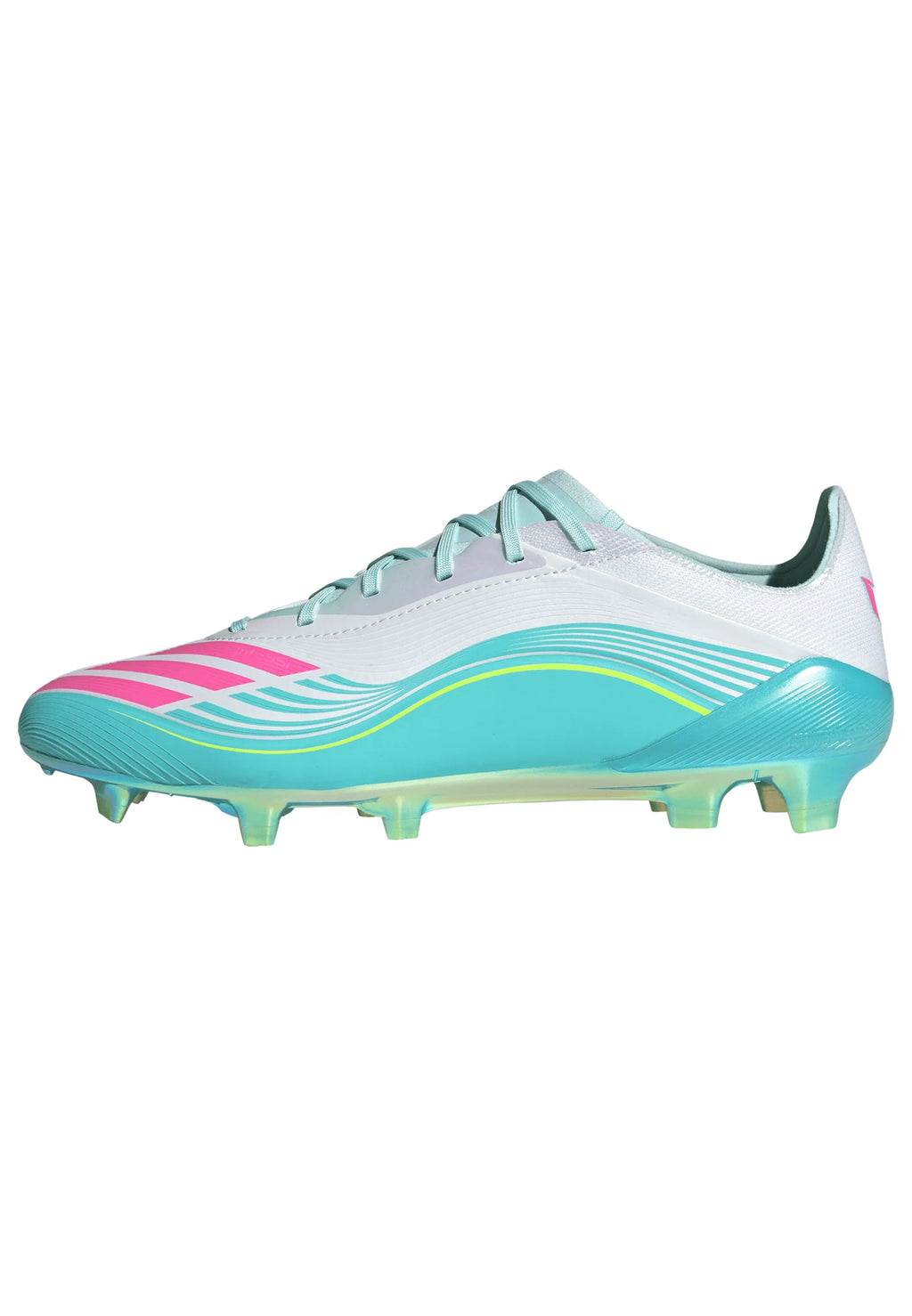adidas F50 Messi Elite FG Firm Ground Mens Soccer Cleats White Pink Aqua